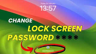 Change Lock Screen Password in Mac MacBook Air amp Pro [upl. by Sinnoda]