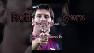 Retire players clubs Part 1 football pique messi pepe kroos [upl. by Enohs]