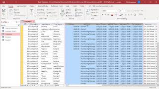 How to Hide or Unhide Columns in Datasheet View in MS Access  Office 365 [upl. by Ahtibat]