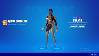 Easy Method To Complete All Shanta Quest in Fortnite Chapter 3  Collect Gem Fragments [upl. by Boarer370]