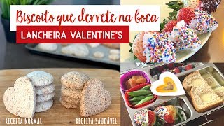 Lancheira Valentines com biscoito amanteigado que derrete na boca  Cozinha da Lu 25 • Lu Azevedo [upl. by Arenahs]