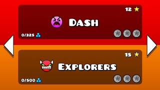 Dash and Explorers  Geometry dash 22 [upl. by Ilenna]