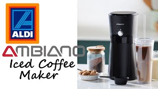 Aldi Specialbuys  Ambiano Iced Coffee Maker  The Polar Espresso [upl. by Donelu]