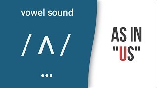 Vowel Sound  ʌ  as in quotusquot American English Pronunciation [upl. by Naffets]