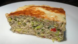 Низкоуглеводная запеканкапирог из кабачков и фарша без муки КЕТО LCHF ПП [upl. by Devaney]