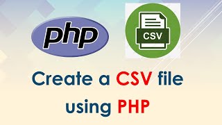 How to create a CSV file using PHP easily [upl. by Pelagi315]