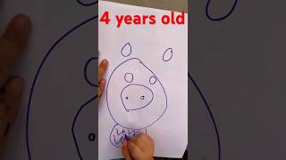 4 years old drawing pig picture picture viralvideo children bsw bestsistersworld [upl. by Enitsenre]