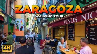 ZARAGOZA en una TARDE Walking Tour🔸ESPAÑA 4K [upl. by Attelahs]