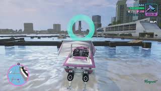 Grand Theft Auto Vice City – The Definitive Edition PS5 Boatyard Challenge [upl. by Ynnek]