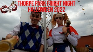 Thorpe park at Halloween vlog fright nights 2022 [upl. by Lehcim]