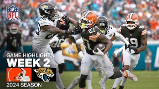 Cleveland Browns vs Jacksonville Jaguars  2024 Week 2 Game Highlights [upl. by Siriso]