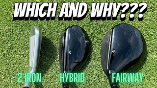 Which should you choose  Fairway Wood vs Hybrid vs Driving Iron [upl. by Einahets]