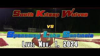 SKHS Wolves Football vs Spanaway Lake Sentinels  November 1 2024 [upl. by Venola]