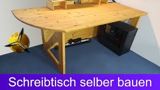 Einfachen PC Schreibtisch selber bauen [upl. by Einreb795]