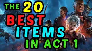 The 20 BEST ITEMS in Act 1  Baldurs Gate 3 Honour Mode Guide [upl. by Esej622]