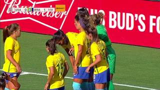 2017 Tournament of Nations USWNT vs Brazil [upl. by Aerdno]