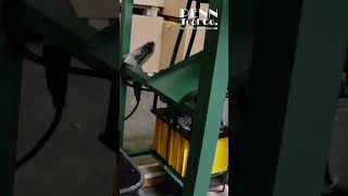 Hydraulic sheet metal corner notcher process [upl. by Irollam]