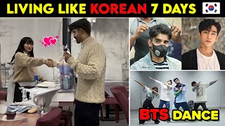 Living like a KOREAN🇰🇷 7 days Challenge Korean Skincare Korean FoodKorean Challenge BTS Army [upl. by Ettezoj]