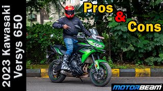 New 2023 Kawasaki Versys 650 Review  Pros amp Cons  MotorBeam [upl. by Euqinor]