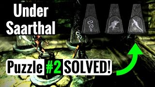 Under Saarthal Pillar Puzzle 2  Skyrim Remastered [upl. by Silsbye341]