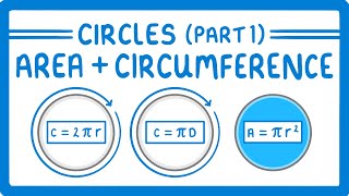 GCSE Maths  How to find the Area and Circumference of a Circle Circles Part 1 106 [upl. by Odlaner]