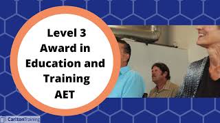 Level 3 AET Award in Education and Training [upl. by Enar]