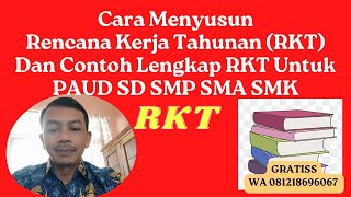 Cara Menyusun Rencana Kerja Tahunan RKT Dan Contoh Lengkap RKT Untuk PAUD SD SMP SMA SMK [upl. by Drofxer]