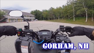 🚩🚩Kawasaki Brute Force 300 ATV  Trail Ride in Gorham NH  Ride along with me 1 [upl. by Minoru]