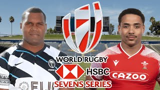 FIJI 7s vs WALES 7s LA 7s 2022 Live Commentary [upl. by Woothen]