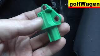 VW Golf 5 airbag crash sensor change [upl. by Aielam414]