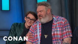 Kristian Nairn Hodor Would Forgive Bran Stark  CONAN on TBS [upl. by Eibmab]