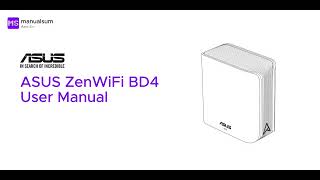 Asus ZenWiFi BD4 How to Set Up Setup Guide  manualsum [upl. by Esirahc716]