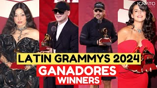 LATIN GRAMMY 2024 GANADORES  WINNERS [upl. by Yorgen]