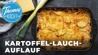 KartoffelLauchAuflauf mit Hackfleisch und Käse überbacken [upl. by Nawed]