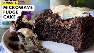 Molten Chocolate Cake in Microwave  Keto Friendly Desserts Recipe [upl. by Sllew146]