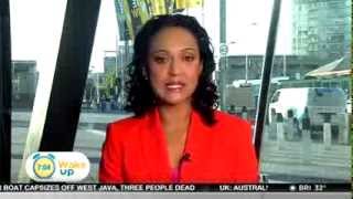 Wake Up On Ten newsreader Nuala Hafner crying while reading horrible news story [upl. by Christiane833]