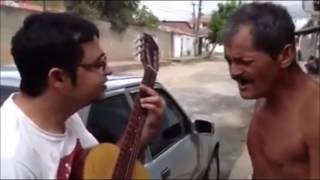 COMEDIA NO WHATS BEBADO CANTANDO EM INGLES COM VIOLÃO [upl. by Itsa]