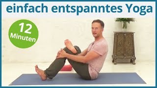 einfach entspanntes Yoga am Abend  12 Minuten [upl. by Myrvyn758]