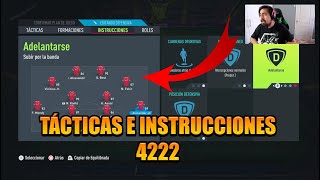 TÁCTICAS E INSTRUCCIONES PARA LA FORMACIÓN 4222  FIFA 22 ULTIMATE TEAM [upl. by Amadas]