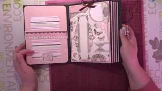 Tuto scrap  Journal intime  part 6 carnets et couverture [upl. by Abekam]