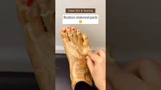 🔥Get Fair Feet In 5minute  Feet Cleaning Tips  Most Easy PedicureRemove Suntan youtube shorts [upl. by Coulter447]