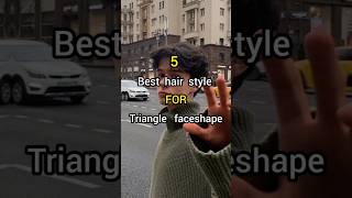 Triangle face shape hair styles guys🌟🌟shorts glowup glowingskin hairstyle styles viral [upl. by Mandi584]