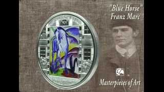 20 Silver Coin  quotBlue Horsequot by Franz Marc  Masterpieces of Art [upl. by Dasya]