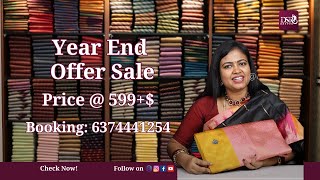 DSR Sarees Year End Offer Sale🎉Price 599  Bookings 6374441254  wwwdsrsareescom [upl. by Laure]