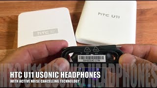 ARE HTC U11 USONIC NOISE CANCELLING HEADPHONES THE BEST EVER SPOILER  THERE AWESOME [upl. by Ahsienod476]