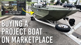 Buying My Next Project Boat  Lowe 1448 Jon Boat Build ep1 [upl. by Edualcnaej548]