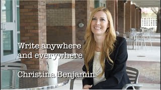 Write Anywhere and Everywhere Advice from Prolific Author Christina Benjamin [upl. by Asiilanna]