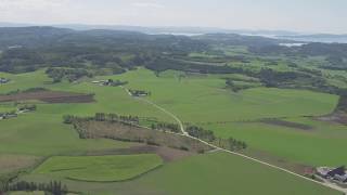 Verdal Levanger skog gårder småbruk  Flying Over Norway [upl. by Sigler917]