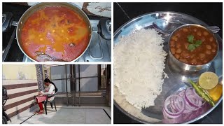 Morning to lunch routine  Dhaba style chole recipe  Haridwar Family vlogs [upl. by Trebloc]