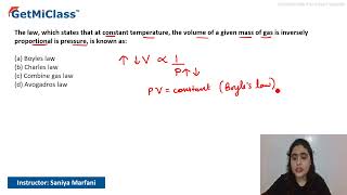 Boyles Law Explained Simply KCET 11th Chemistry States of Matter [upl. by Durston]